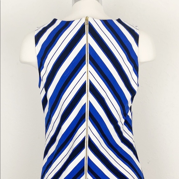 A Pea in the Pod Taylor Black & Blue Shift Dress - Picture 6 of 7